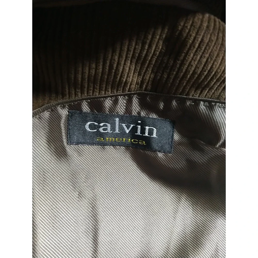 Calvin America Corduroy Blazer Men 50R Brown Vintage 90s Classic 2 Button Sporty